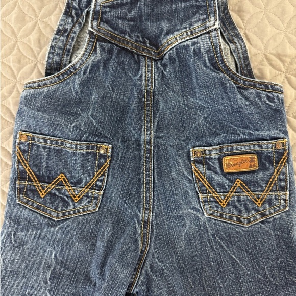 Wrangler Kids Blue Denim Overalls - Picture 5 of 9